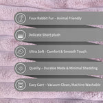 Luxurious Plush Cushion Cover (16 Inch x 16 Inch, Mavye)