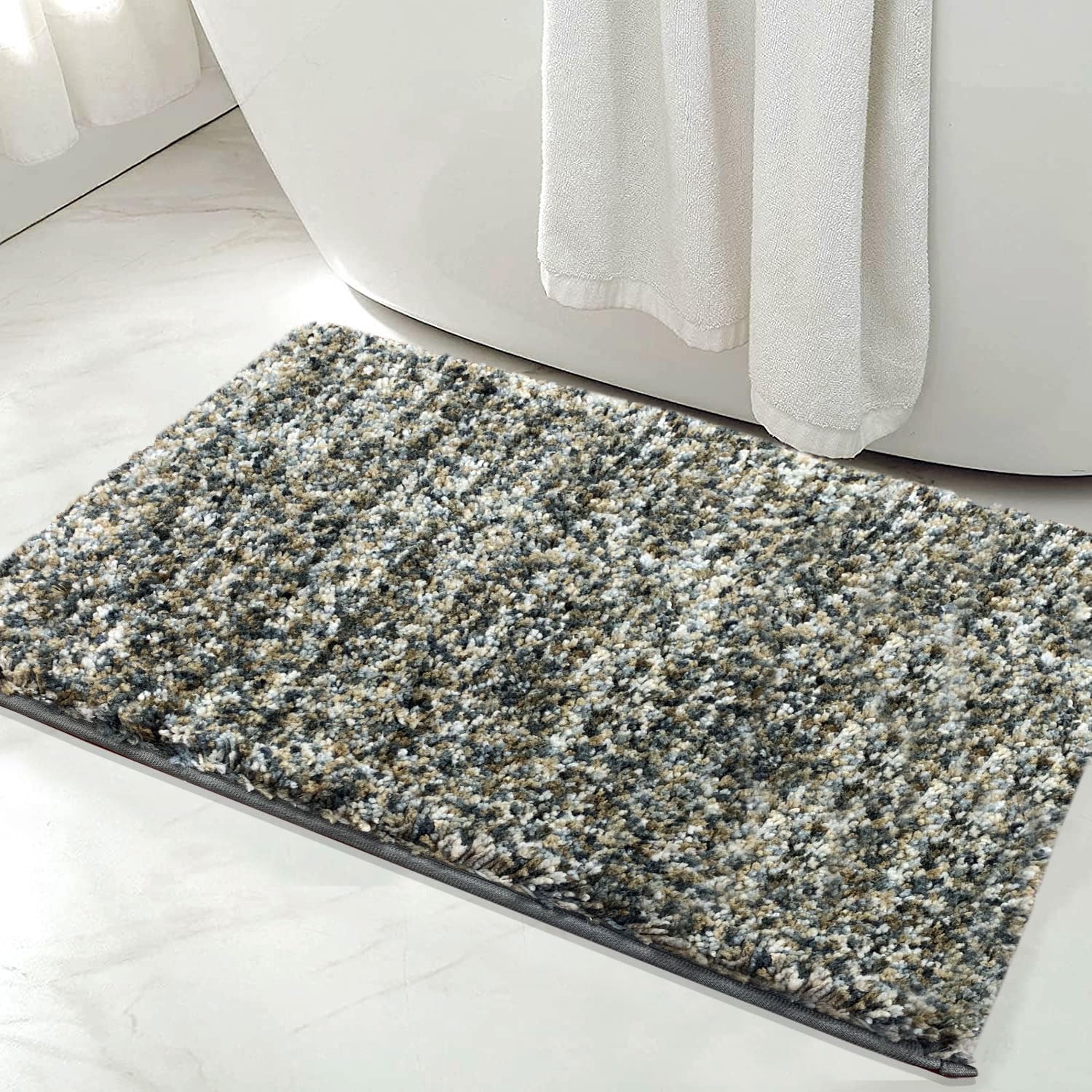 Hawaii Bath mat Anti Skid (NWalnut , 60 x 90 Cm)
