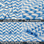 Microfibre Bath Towel for Kids Boys Girls ( 70x132cm , Blue )