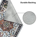 Polyester Printed Handmade Carpet Traditional Texture (3X5 Feet Multicolour)