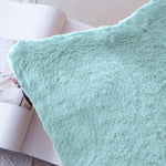 Cushion Cover Duble Side Rabbit Fur Set of 2(16 x 16 inch ,Turquish)