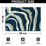 Canada Bath Mat Multi Waves (40x60 cm, Green)