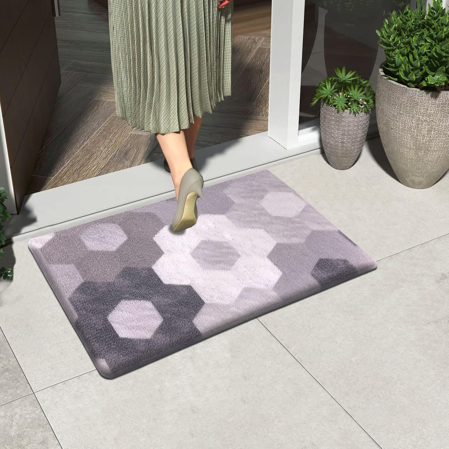 Cuba PVC Door Mats Anti Fatigue - Geometric (40x60 cm)