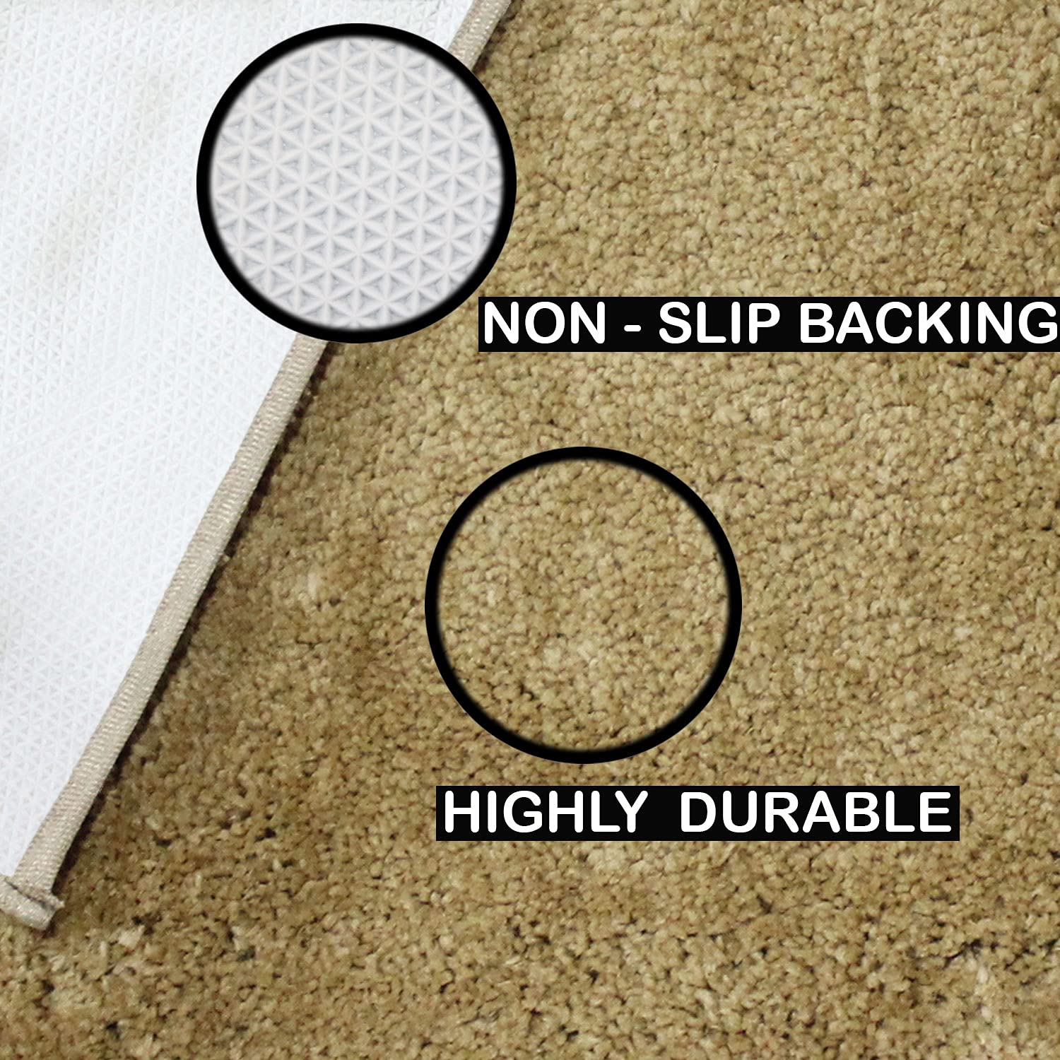 Newman Carpet 2500 GSM (4x6 Feet, Anti-Gold)