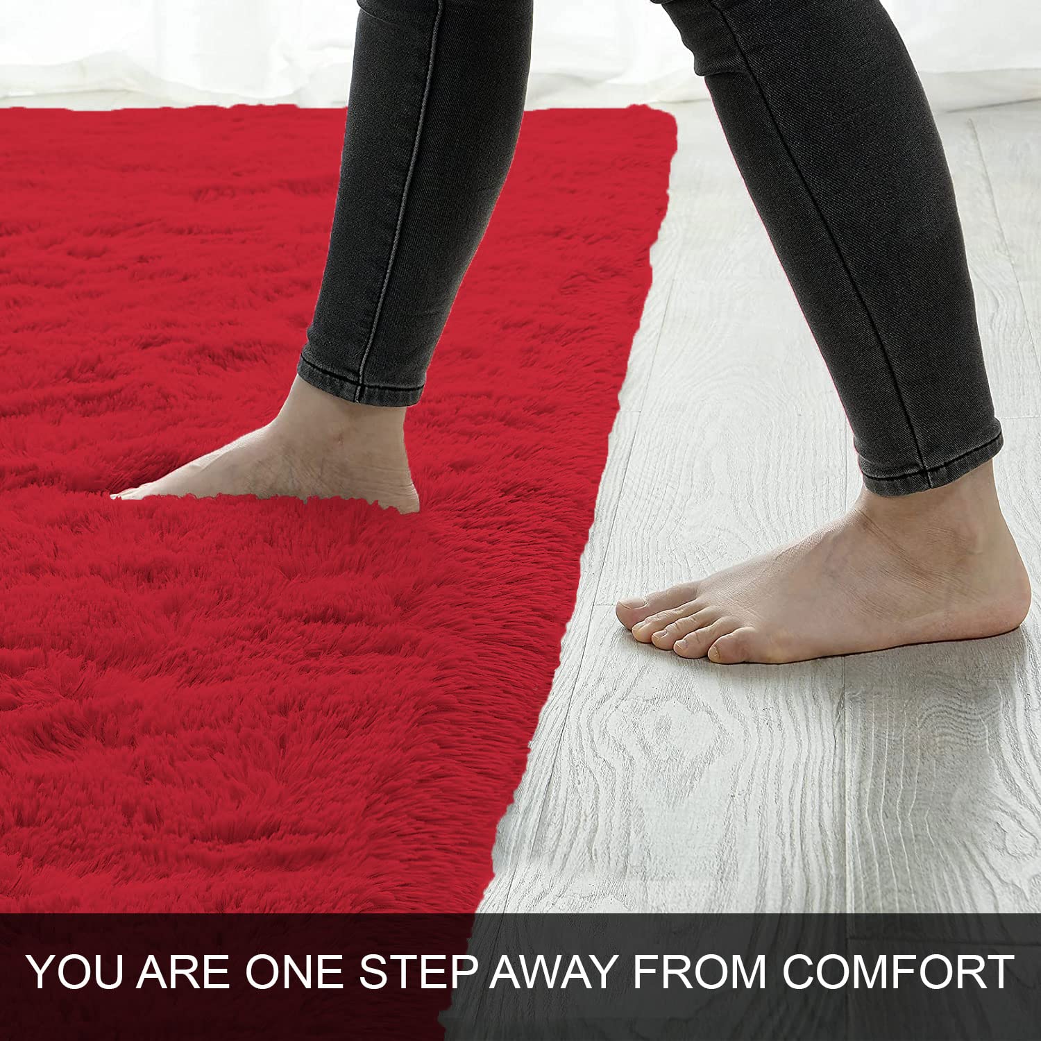 Carpets Marino Fur 2000 GSM (4x6 Ft, Maroon)