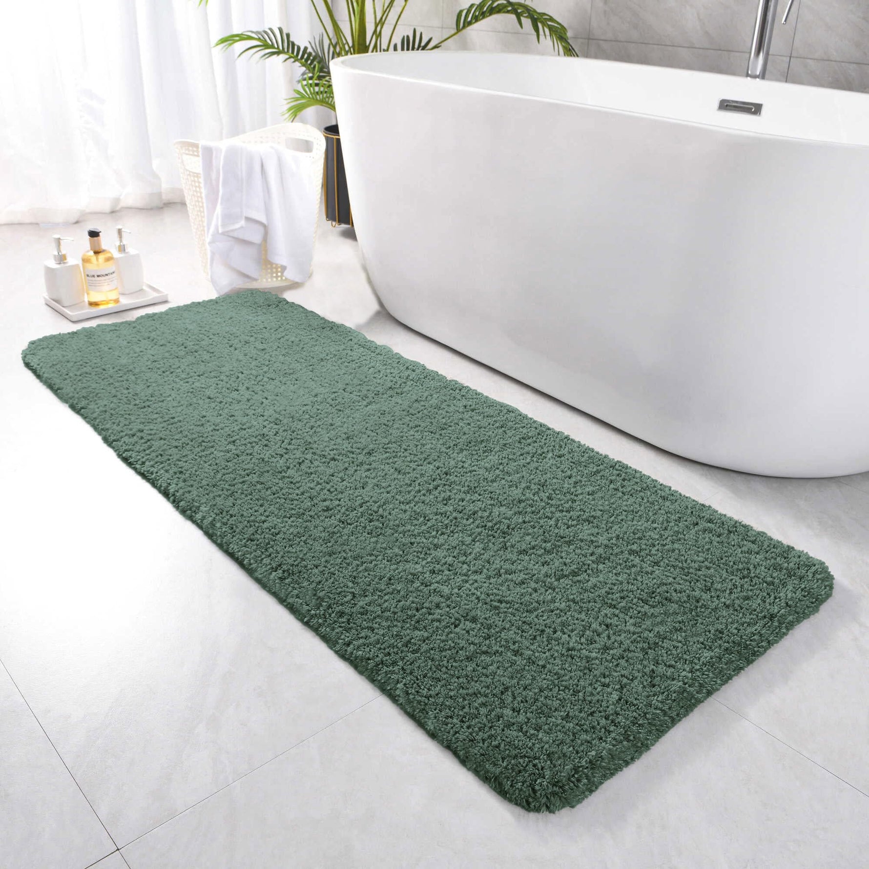 Newman Floor Runner 2500 GSM (2x5 Feet, Green)
