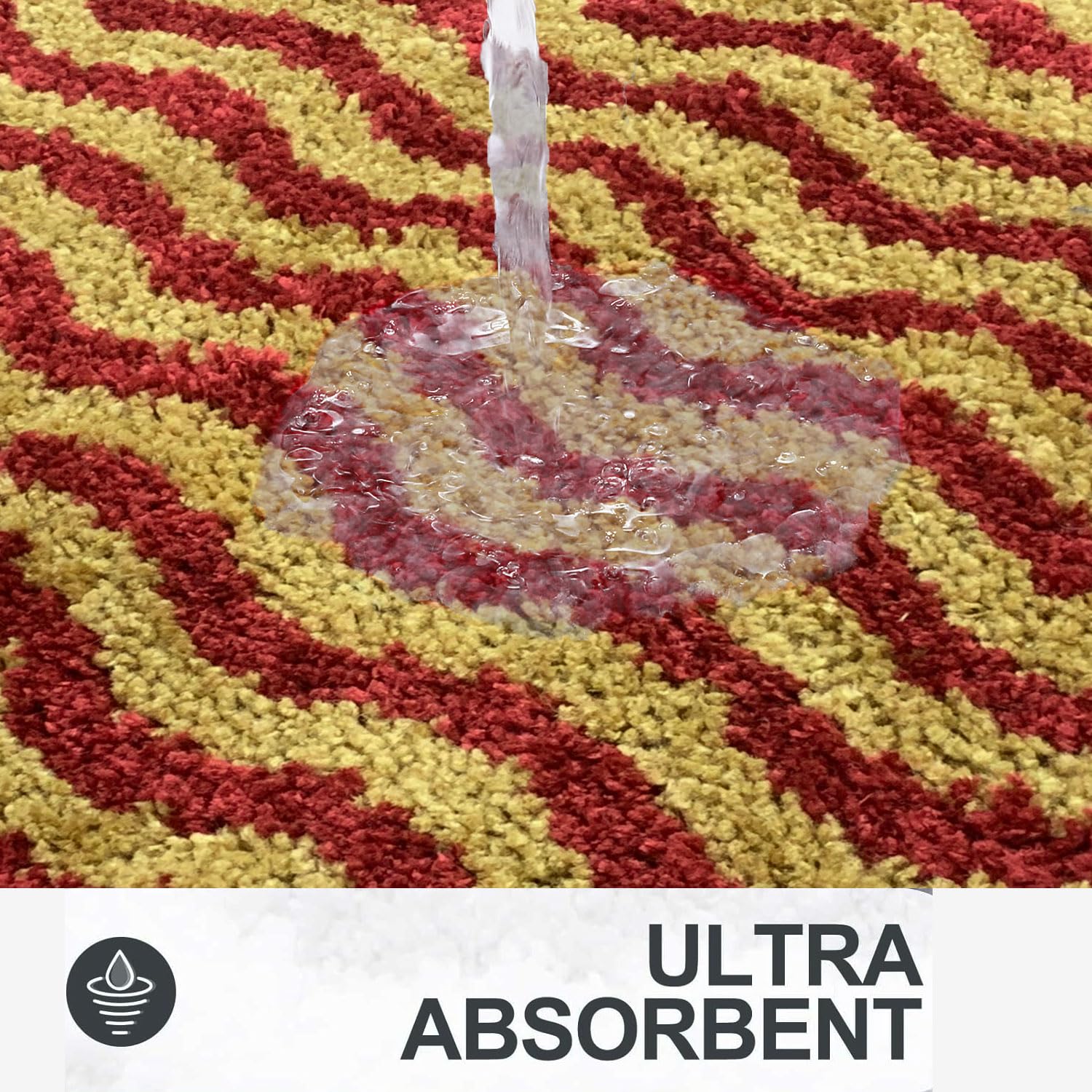 Berlin Bath Mat - Bathroom Mat( 38x58 cm, Cherry)
