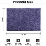 Colosseum Bath Mat 100% Cotton (40x60 cm,Navy Blue)