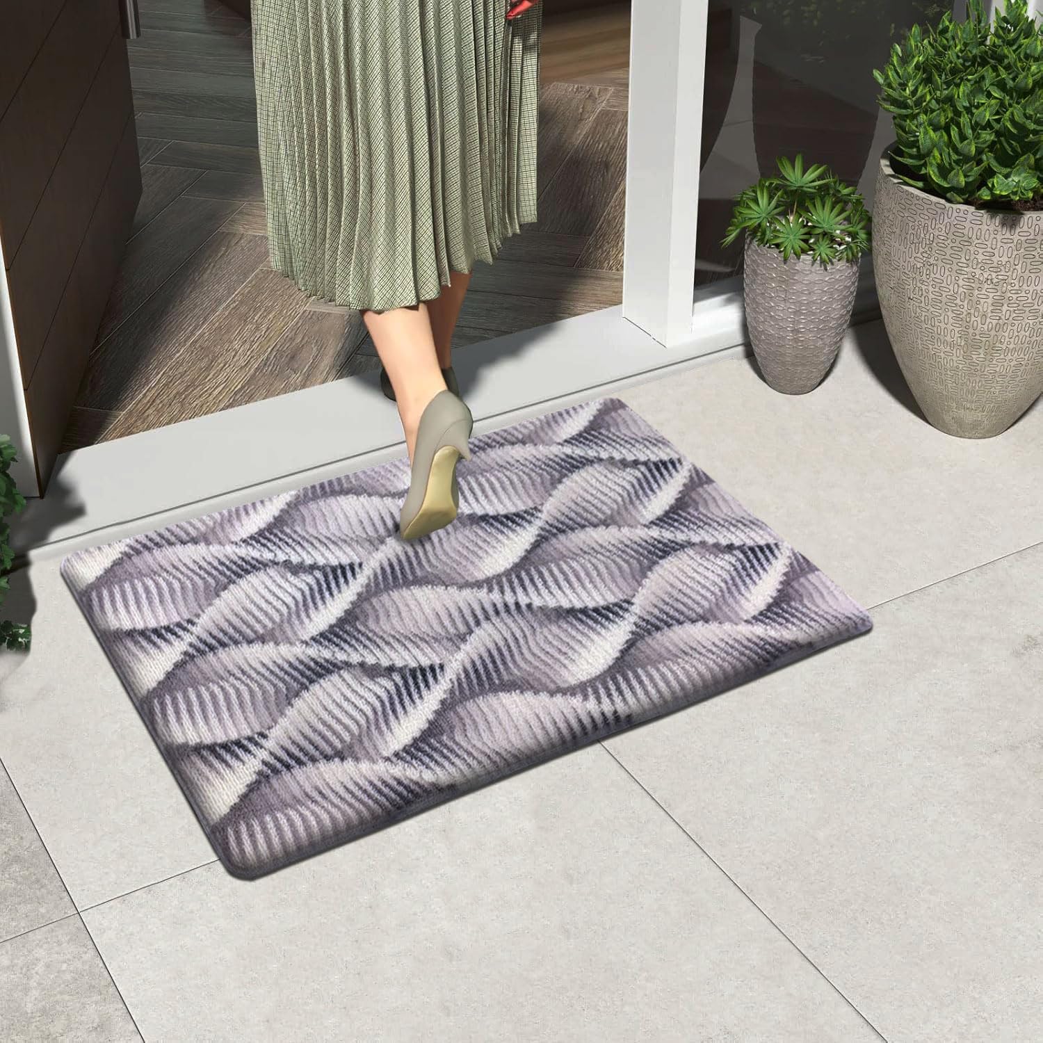 Cuba PVC Door Mats Anti Fatigue - ZigZag (40x60 cm)