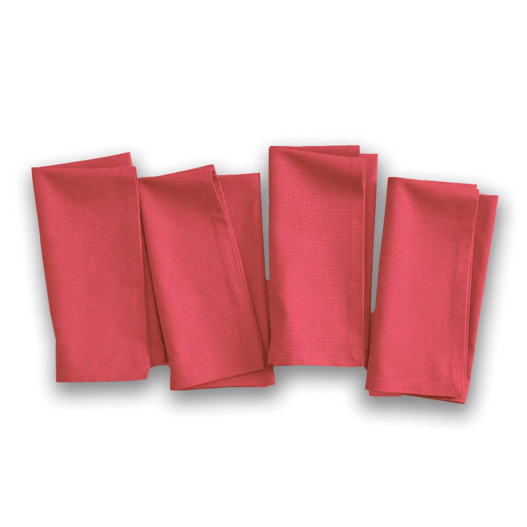 Cotton Kitchen Napkin Set of 4 (Maroon, 45x45 cm)