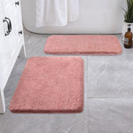 Vegas Microfiber Bath Mat (40x60 cm, Fuscia) Pack of 2