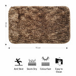 Hawaii Bath mat Anti Skid (Coffee, 45 x 75 Cm)