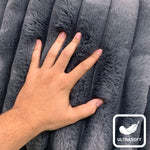 Luxurious Cushion Covers Pack of 2, (16x16 Inch - Grey)