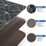 PVC Door Mat for Home Entrance Indoor & Outdoor(40x60 cm - Grey)
