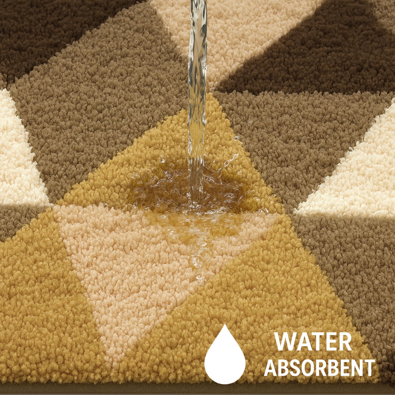 Canada Bath Mat Triangle (40x60 cm, Gold)