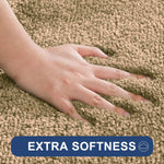 Newman Polyester Contour Bath Mat Set of 2 (Beige 45x75 cm & 40x45)