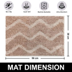 Scotland Maze Cut Bathmat Pack Of 2 (38x58 cm , Beige)