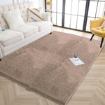 Sensuous Carpet for Bedroom (Taupe, 3x5 Feet)