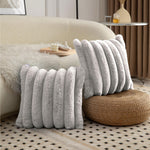 Luxurious Cushion Covers Pack of 2, (16x16 Inch - White)