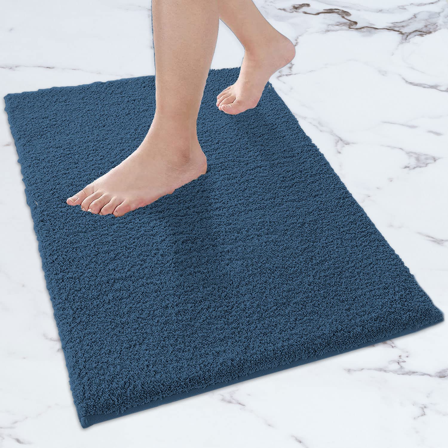 Bathmat 2500 GSM Microfiber Anti Skid (Teal, 45cm x 75cm)
