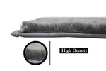 Rabbit Fur Soild Bath Mat (Grey, 45x75 cm)