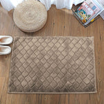 Austria Bath Mat Rabbit Fur 1000 GSM Pack of 2 (40 X 60 Cm, Taupe)