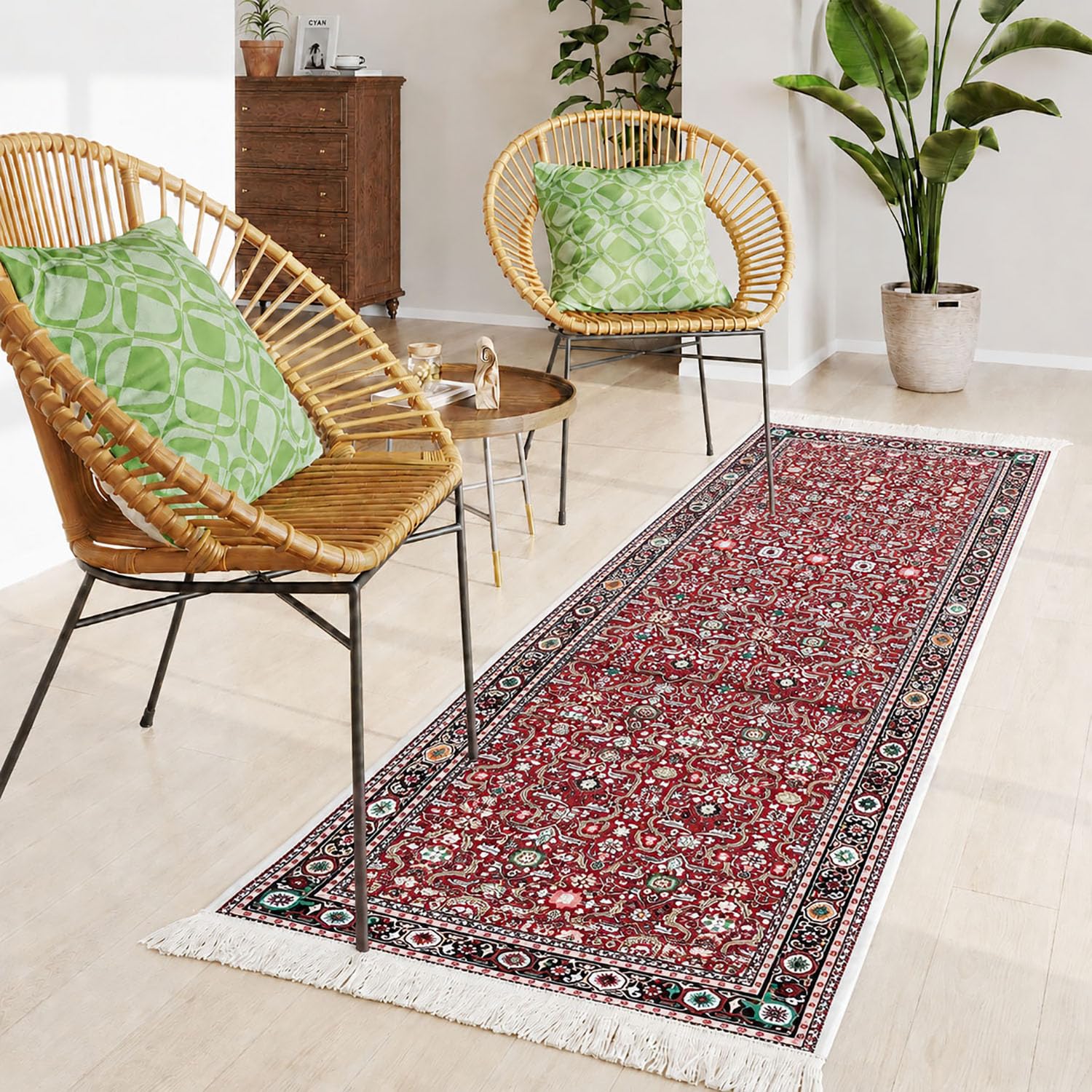 Polyester Floor Runner Novera Pattern Multi Color 150x56cm