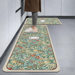 Kitchen Mat Combo  (116x36 & 58x36 cm,White)