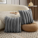 Luxurious Cushion Covers Pack of 2, (16x16 Inch - Grey)