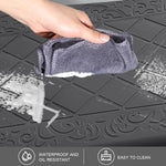 Jersey Diamond Anti-Fatigue  Kitchen Mat (45x75 cm,Black)