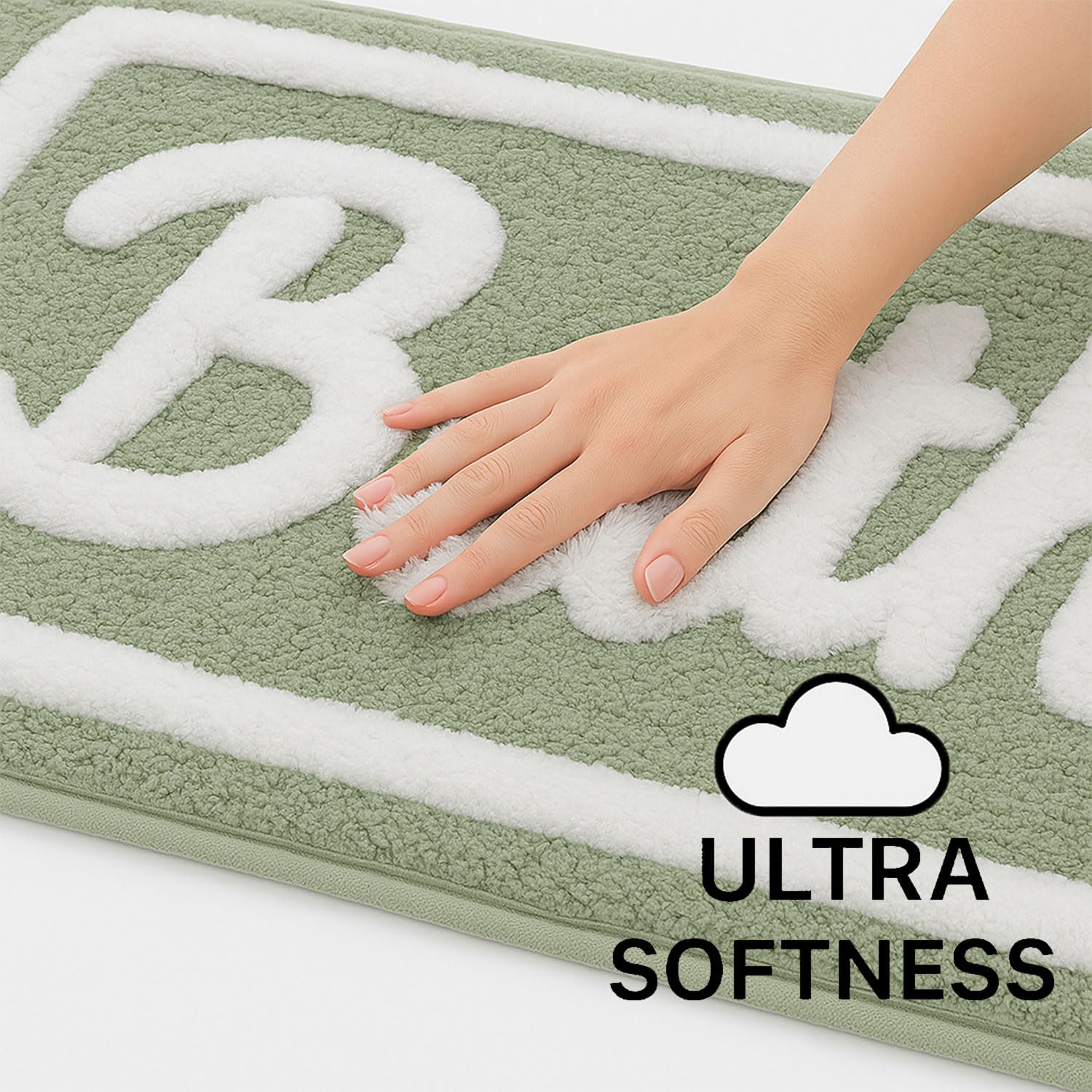 Canada Super Soft Bath Mat (40x60 cm, Light Green)