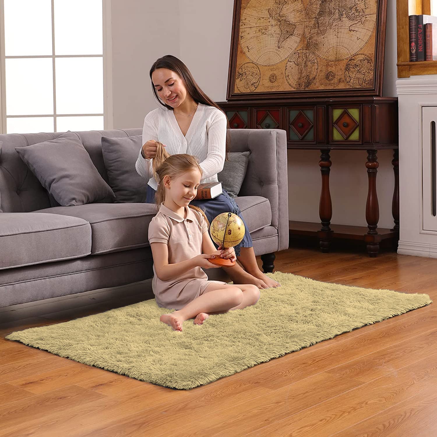 Doormats Marino Fur 2000 GSM (60x90 cm, Gold)