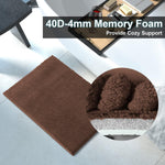 Chenile Bath Mat For Bathroom (Coffee, 37X56 Cm)