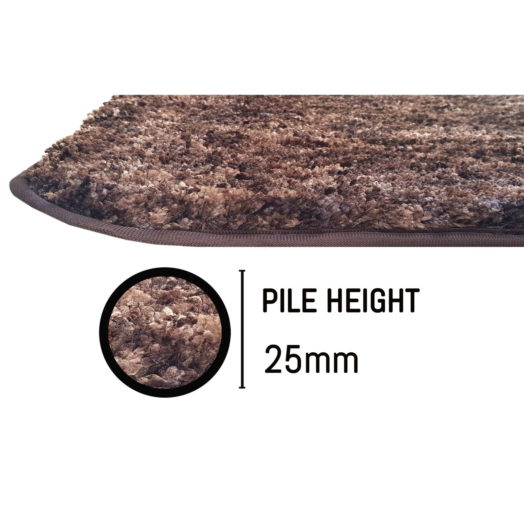 Hawaii Bath mat Anti Skid (Cocoa, 45 x 75 Cm)