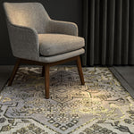Polyester Stone Mosaic Carpet for Bedroom (3x5 Feet, Multicolor)