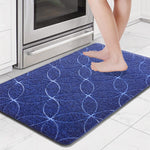 PVC Door Mat for Home Entrance Indoor & Outdoor(40x60 cm - Blue)