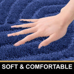 Scotland Maze Cut Bathmat Mat Pack Of 2 (38x58 cm , Navy)