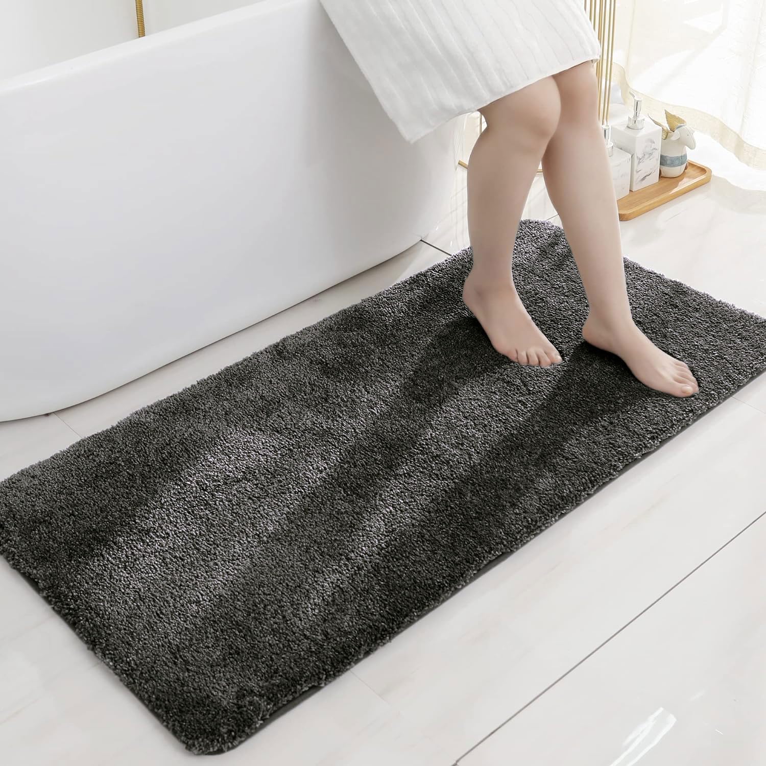 Newman Bath Mat 2500 GSM (60x90 cm, Arabic Coffee)