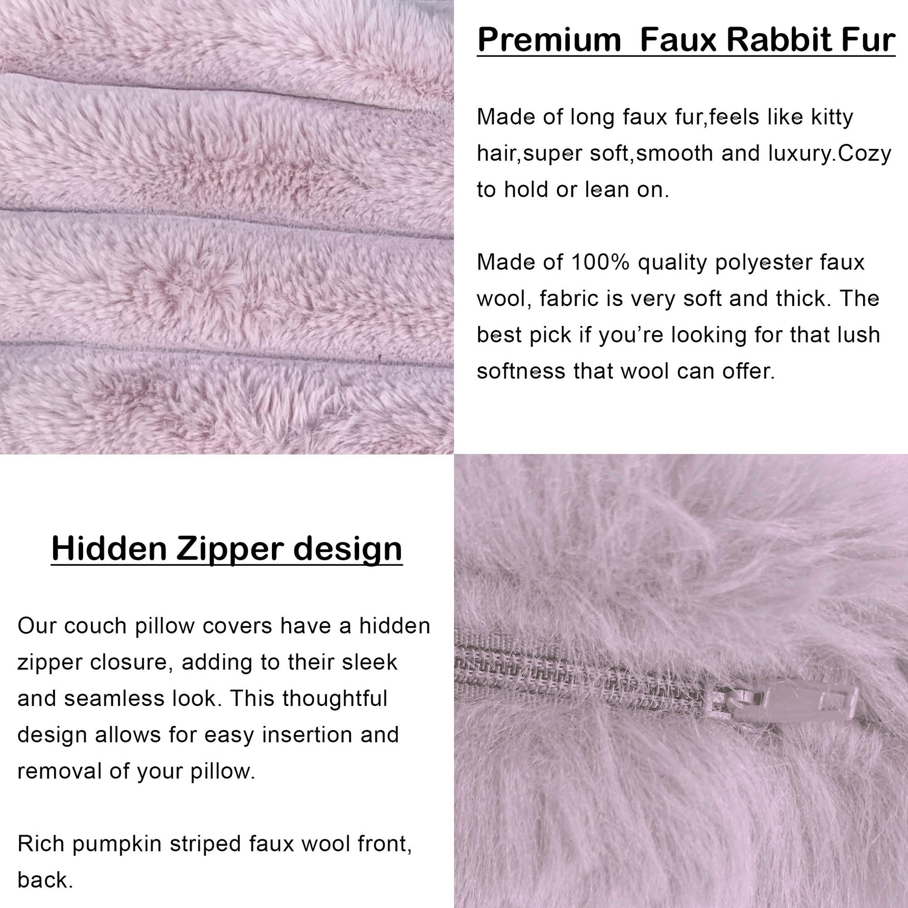 Luxurious Plush Cushion Cover (16 Inch x 16 Inch, Mavye)