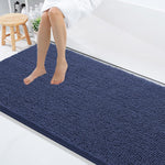 Shaggy Chenille Bath Mat Extra Soft (60x120 cm Navy)