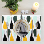 Placemat with Runner/Utensil Mat for Home Set of 4 Piece (Drop_30x45Cm + 1x4 Feet)
