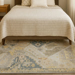 Polyester Abstract Carpet Anti Skid  (4x6 Feet, Multicolor)