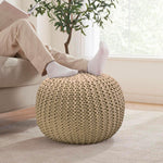 Ottoman Puff for Living Room (Cappuccino ,40x40x30 cm)