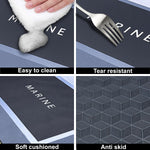 Rubber Doormat Anti Slip (Marine Design ,35x58 cm)
