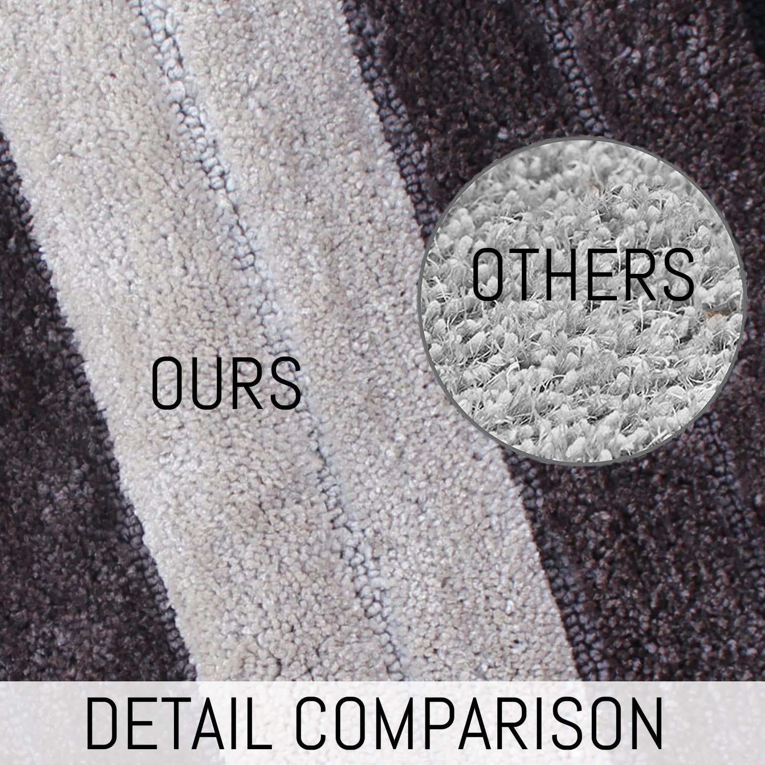 Luxury Bath Mat for Bathroom Pack of 2 (40X60 Cm ,Anthra)
