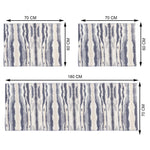 Sofa Cover for 5 Seater Tiger Print Plush Polyester ( 70x180 cm & 60x70 cm , Grey )