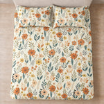 Double Bedsheet with 2 Pillow Covers 220 TC 100% Cotton Feel ( Mustard , 90x100inch )