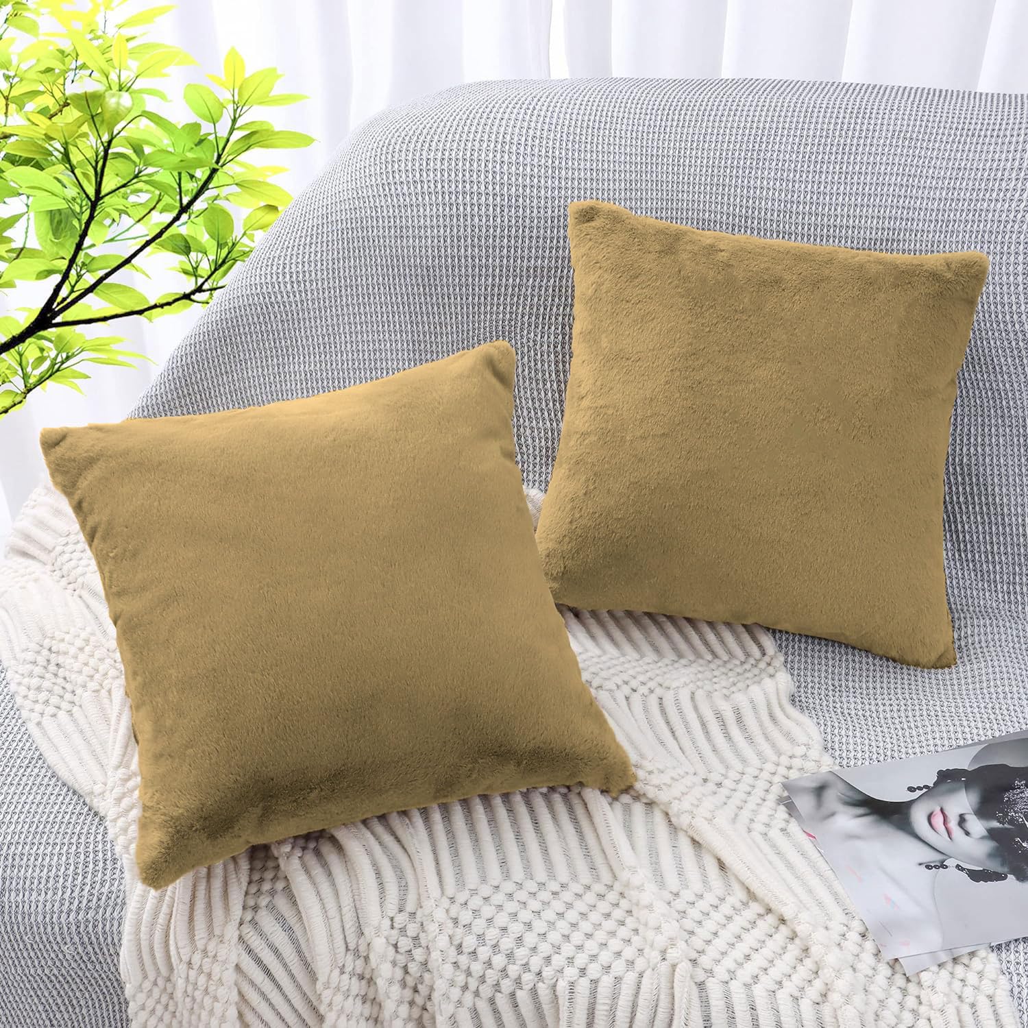 Cushion Cover 16 inch x 16 inch (Anti Gold)