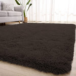 Marino Bath mat 2000 GSM Rebbit Fur  (45x75 cm, Chocolate)