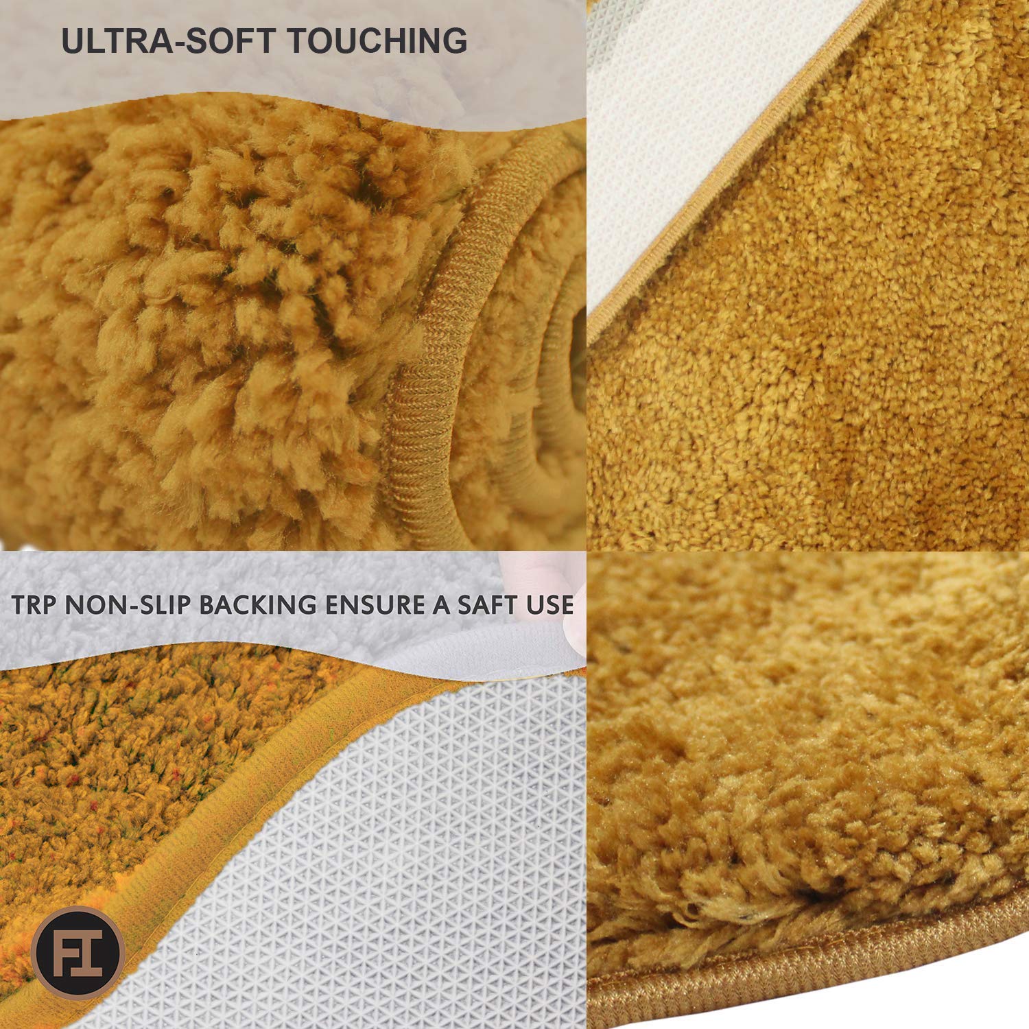 Newman Carpet 2500 GSM (4x6 Feet, Anti-Gold)
